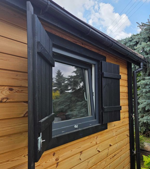 Domek letniskowy, drewniany, ogrodowy, FOX 5x6 Fabryka altan,parterowy