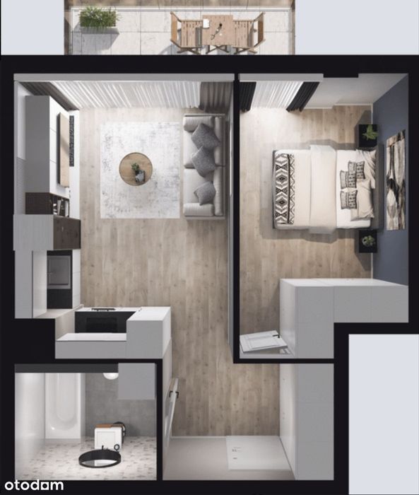 Nowoczesne 2-pokojowe mieszkanie na Mokotowie