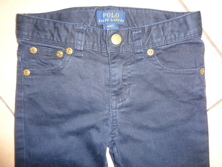 + POLO Ralph Lauren oryginalne granatowe spodnie jeansowe OKAZJA 4 l.