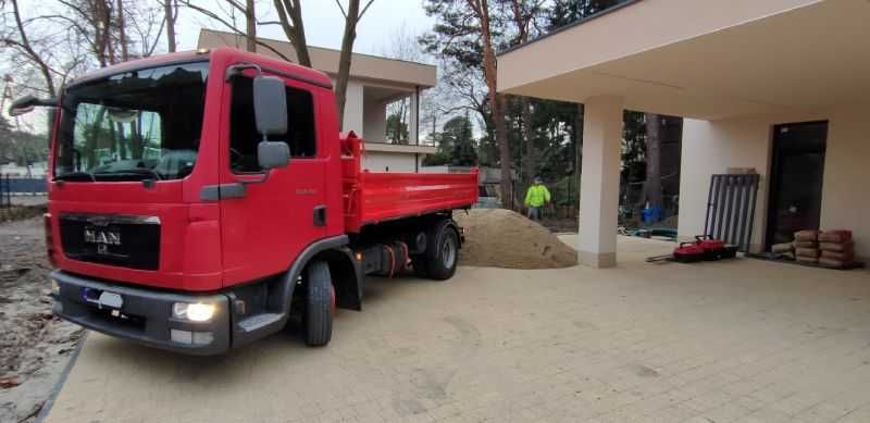 Piach wiślany piasek kopalniany sortowany 0-2 transport od ręki