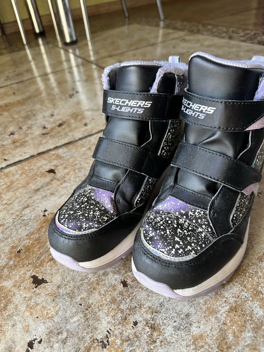 Сапоги зимние Skechers 21,5 см стелька на девочку