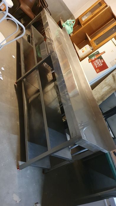 Bancada inox para café - 3 metros