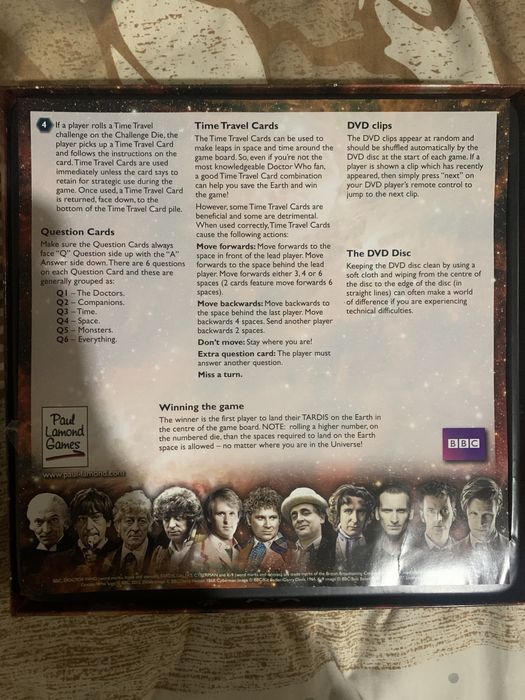 Doctor Who DVD  Board Game - настольна гра