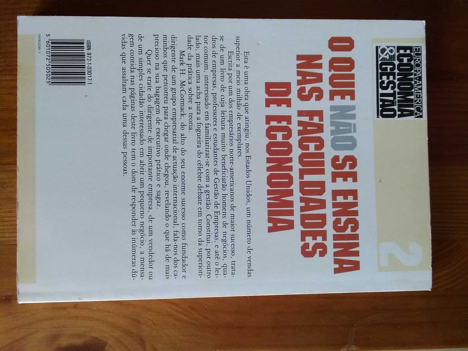 O que não se ensina nas faculdades de Economia de Mark H. McCormack