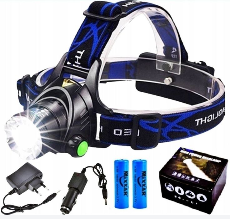 Nowa LATARKA CZOŁOWA LED zoom czołówka lsmpka na głowę