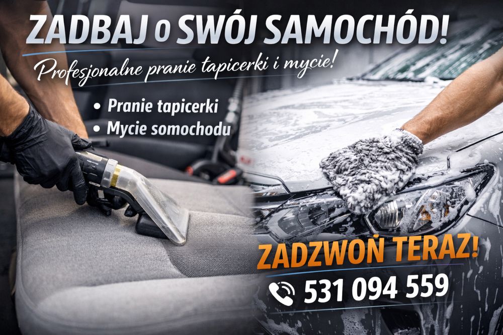 Pranie foteli samochodowych mycie auta