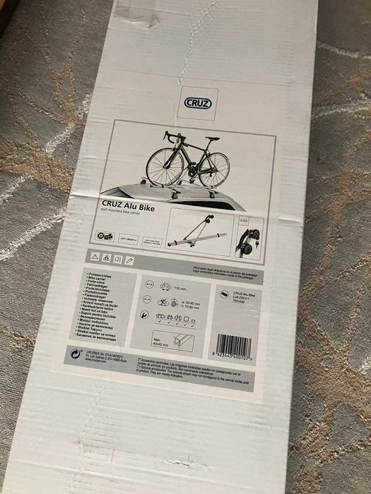 Cruz alu-bike suporte de tejadilho para bicicletas 1 bicicleta