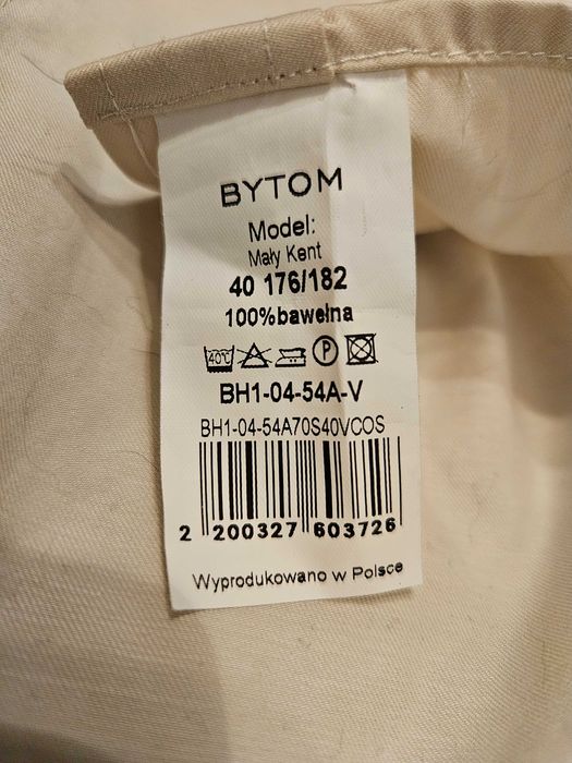 Koszula Bytom Ecrue / Beżowa M / 40 bawełna