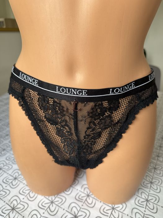 2 majtki M czarne i niebieskie