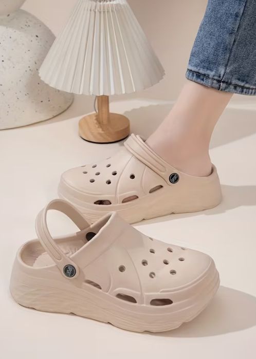 Nowe klapki cappuccino z pianki EVA 37-38