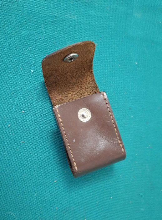 Bolsa vintage em couro, para rolo fotográfico - Japan