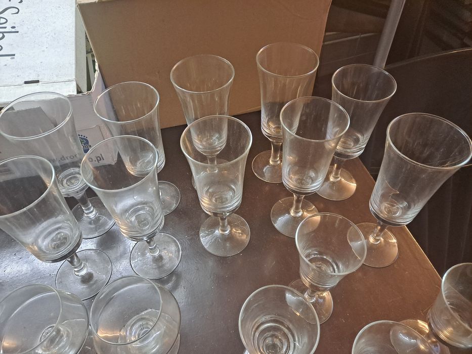 Zestaw kieliszków prl 22szt