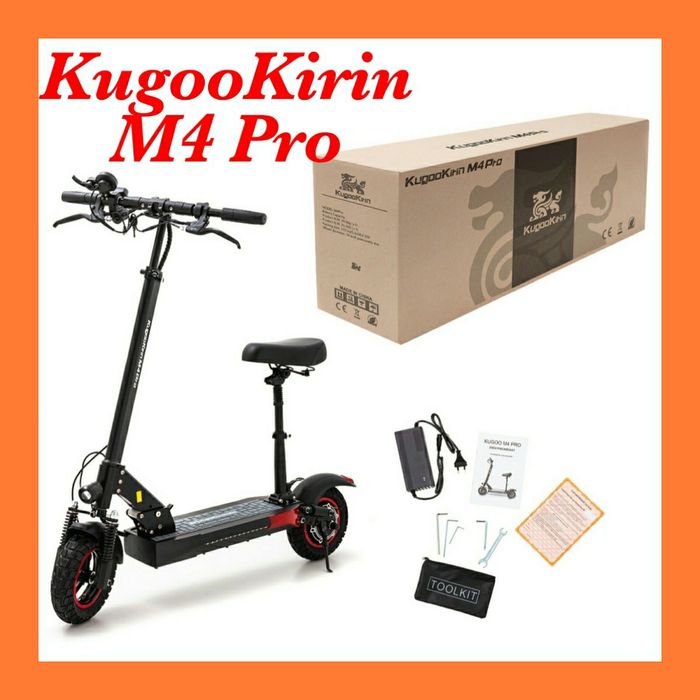 Электросамокат c сиденьем KUGOO KIRIN М4 PRO 18000 mAh  59 км 2025 год