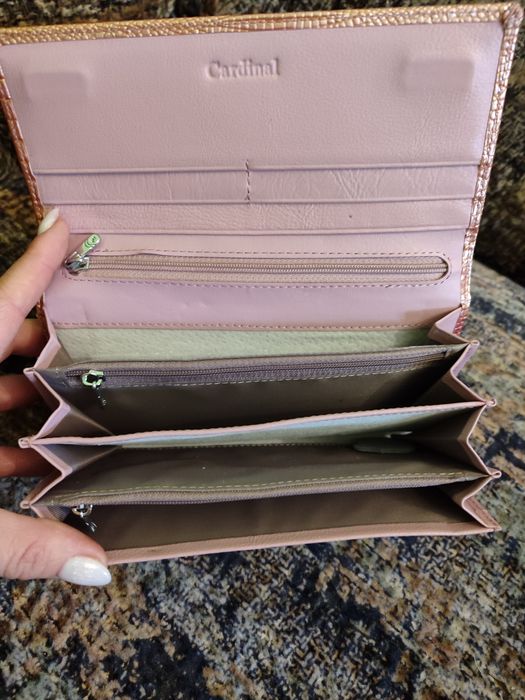 Жіночий гаманець, натуральна лакована шкіра, новий