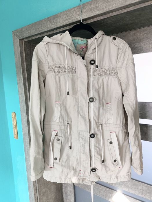 S/M Mantaray parka przeciwdeszczowa kurtka przejściowa wiosenna Boho