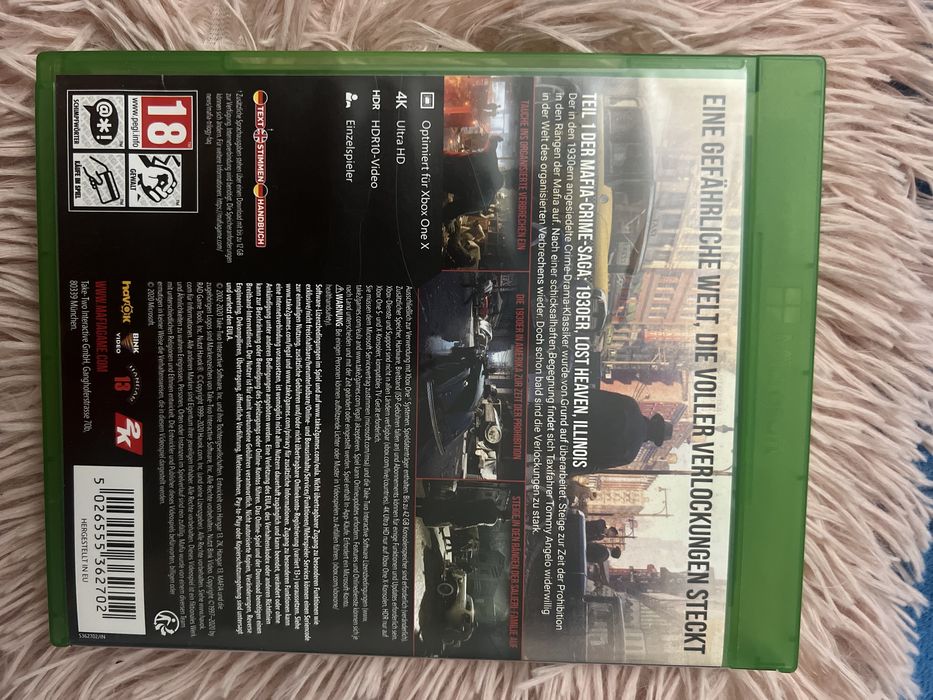 Mafia definitive edition xbox one s x series s x