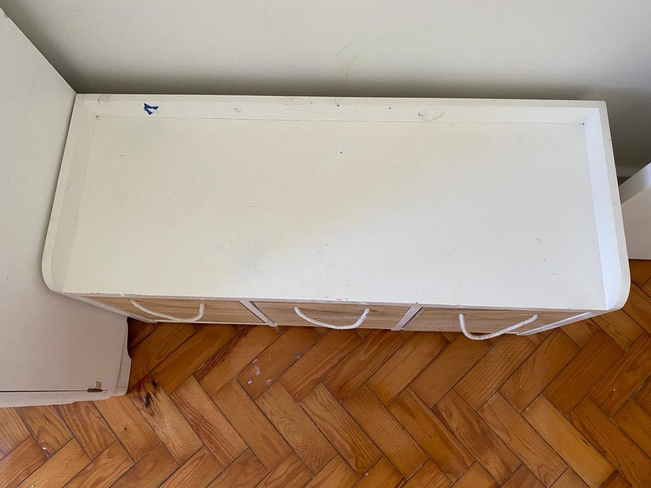 Comoda baixa 3 gavetas criança
