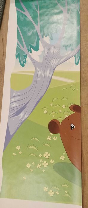 Tapeta dziecięca Las leśne zwierzęta