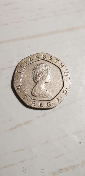 Moeda 20 pence Elizabeth II