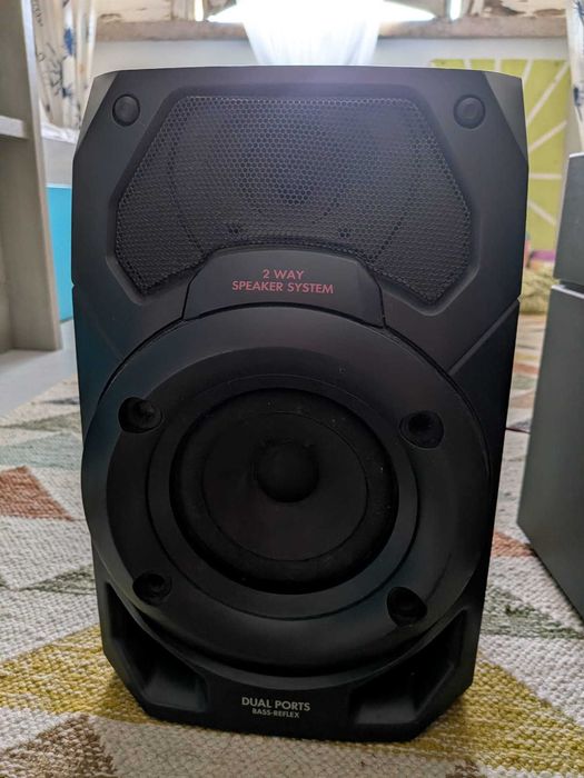 Aparelhagem Philips c/ Colunas Panasonic 100W | AUX e Cassetes