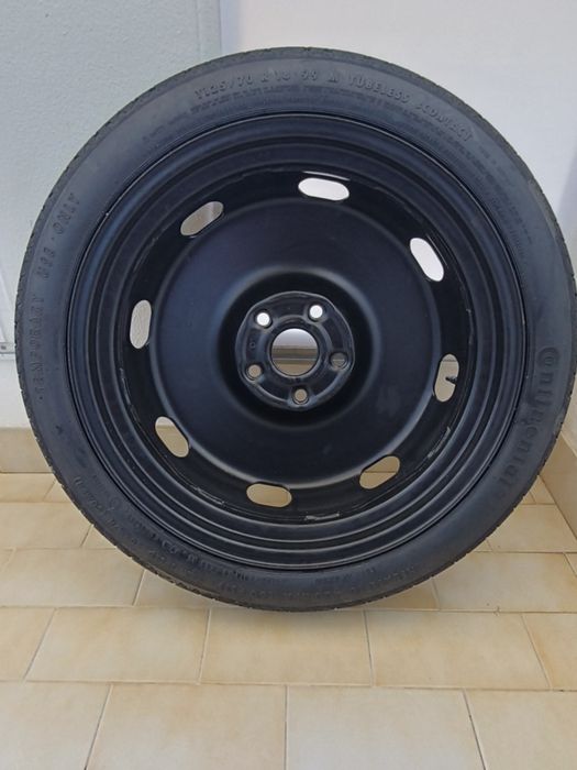 Roda Jante Emergência com Pneu Suplente Continental SContact T125 70 R18 99M 5x112