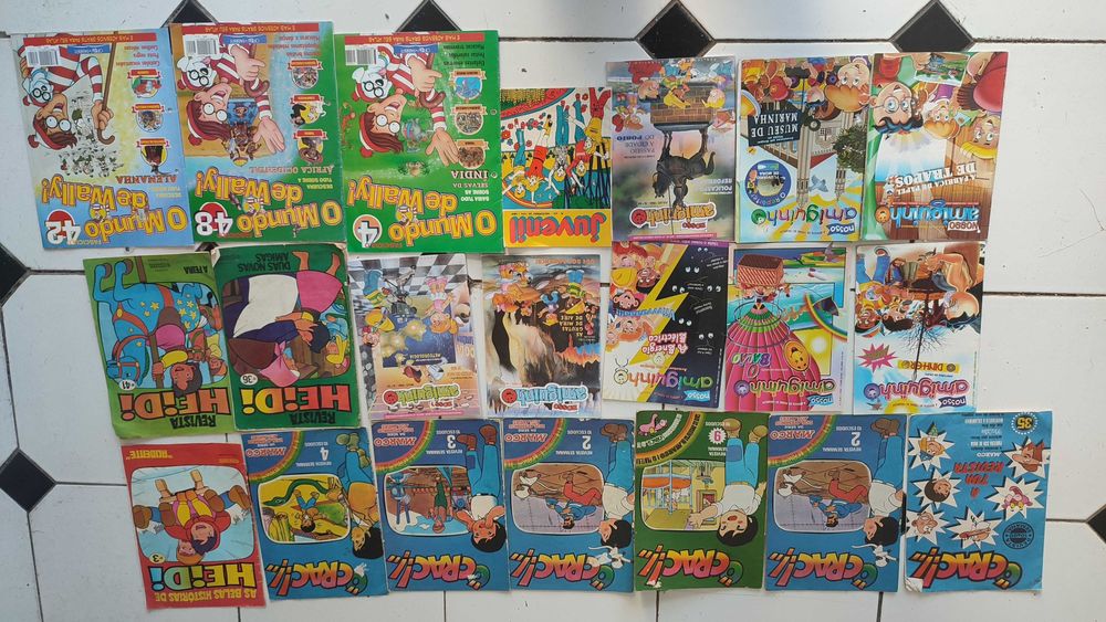 Lote 120 Revistas infantis diversas antigas