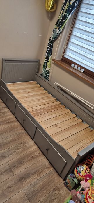 Łóżko młodzieżowe dziecięce IKEA HEMNES rozkładane