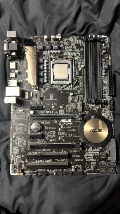 Płyta głowna ASUS z170k z procesorem intel core i7 6700