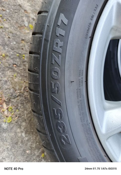 Koła 17" Ford z TPMS, lato. Jak nowe.