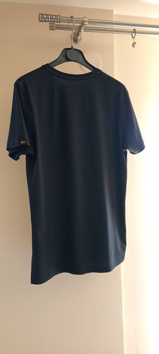 Koszulka Alpha Industries, S, męska, czarna