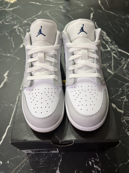 Air Jordan 1 Low (GS) White/Midnight Navy 40