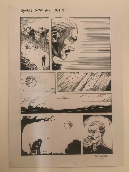 Henryk Kaydan #1 - oryginalna plansza komiksowa, strona 3