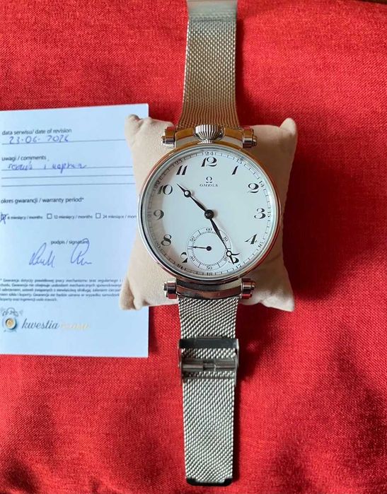 Omega Pasówka zegarek swiss made 1938 bransoleta mesh  Gwarancja serwis