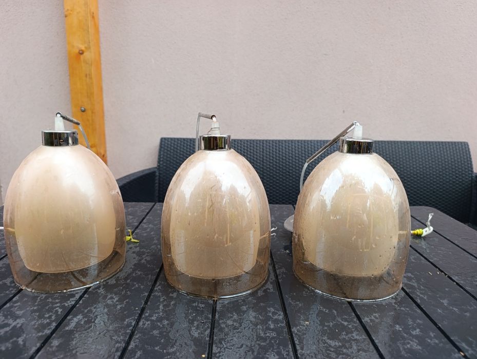 3x lampa wisząca szklana z Leroy Merlin
