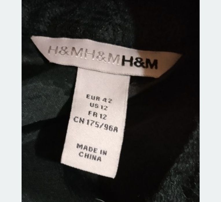 Czarna , koronkowa sukienka, rozmiar 42