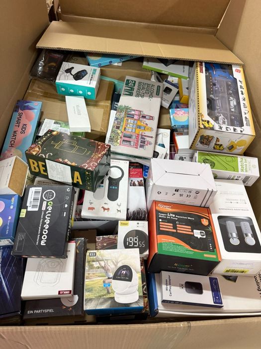 Paczka zwrotów konsumenckich, Box, Mix produktów z Amazon. Mystery box