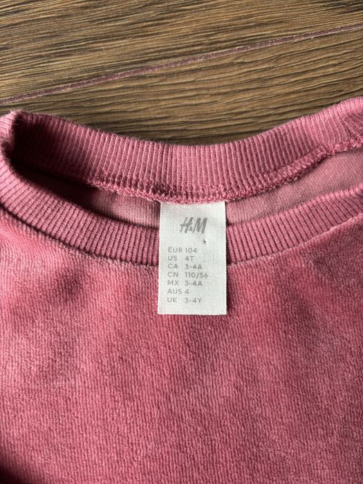 Dres dziecięcy zestaw dresowy komplet hm H&M 104