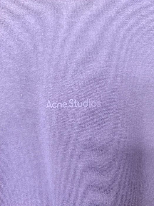 Лонгслів Acne Studios Simple Logo Long Sleeve Purple