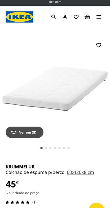 Berço IKEA + colchão 60x120