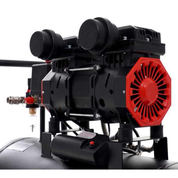 Kompresor bezolejowy sprężarka powietrza 2-TŁOKI 50L 1500W + separator