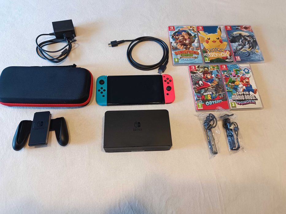 Nintendo switch OLED+5 GIER