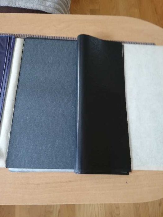 kalki biurowe nowe fioletowe 44 szt  i czarne 89 szt  A4