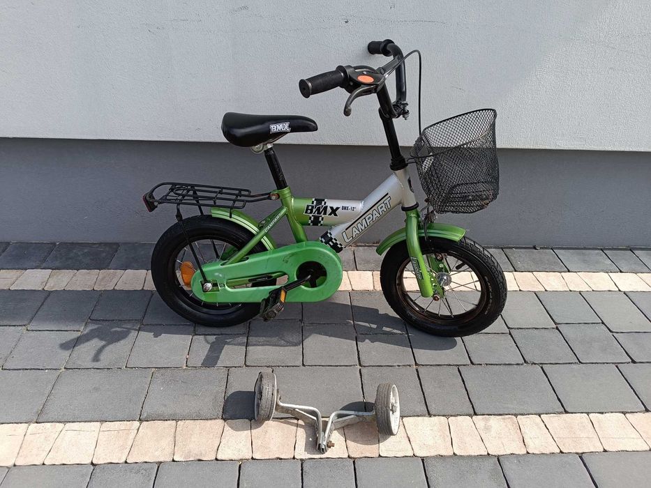 Rowerek rower BMX 12 z kółkami bocznymi, nowe opony i dętki
