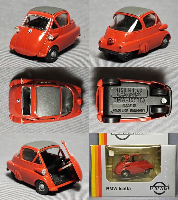 Модели 1/43 BMW Isetta (Gama), BMW 600 (Schuco). Made in Germany