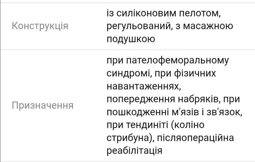 Наколінник Bauerfeind Genutrain P3 права нога розмір 2 розмір S бандаж колінний правий
