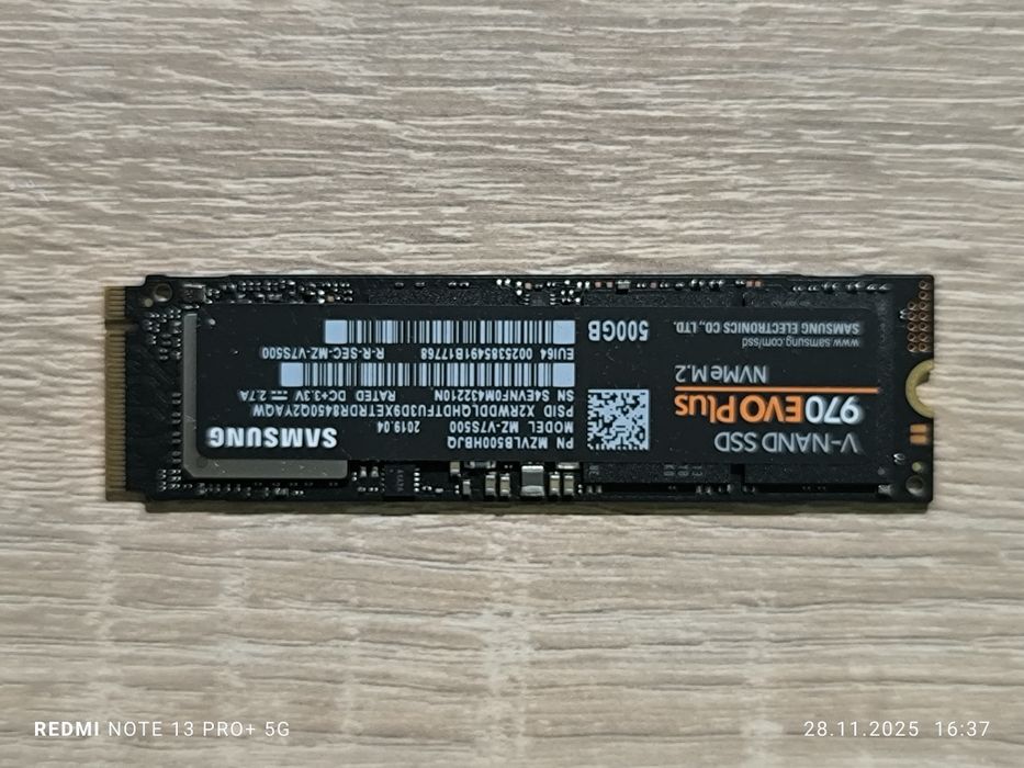 SSD Samsung 970EVO Plus 500GB M.2 NVMe