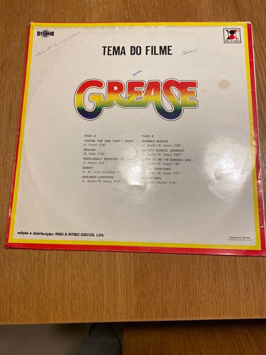 Disco Vinil Grease