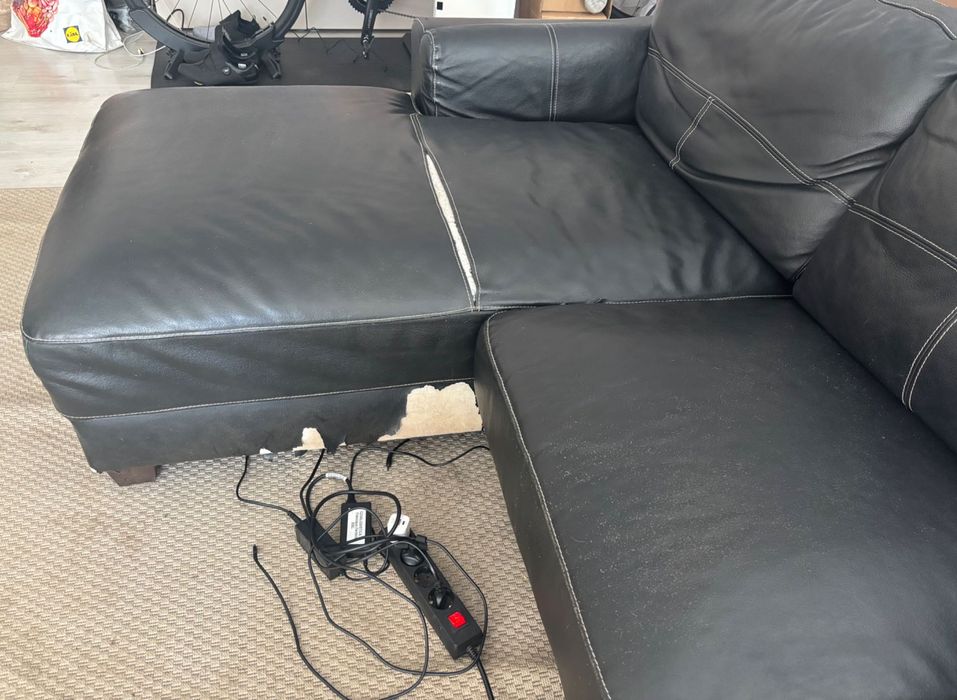 Sofá com chaise longue - venda urgente