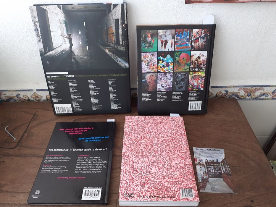 Livros Street Art cook book  Keith Haring, Juxtapoz, we own the night