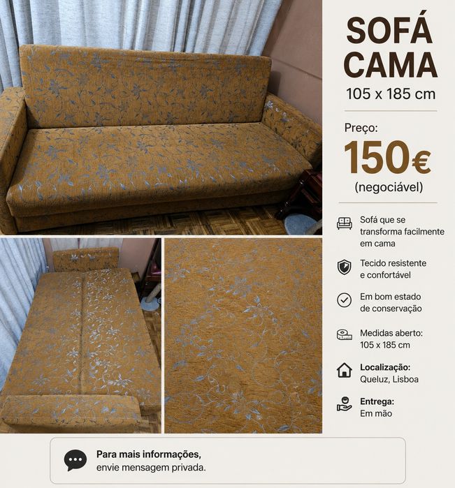 Sofa Cama 105X185
